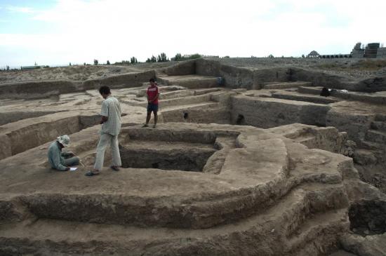 Sur le site archéologique - Turkistan - Kazakhstan 2011